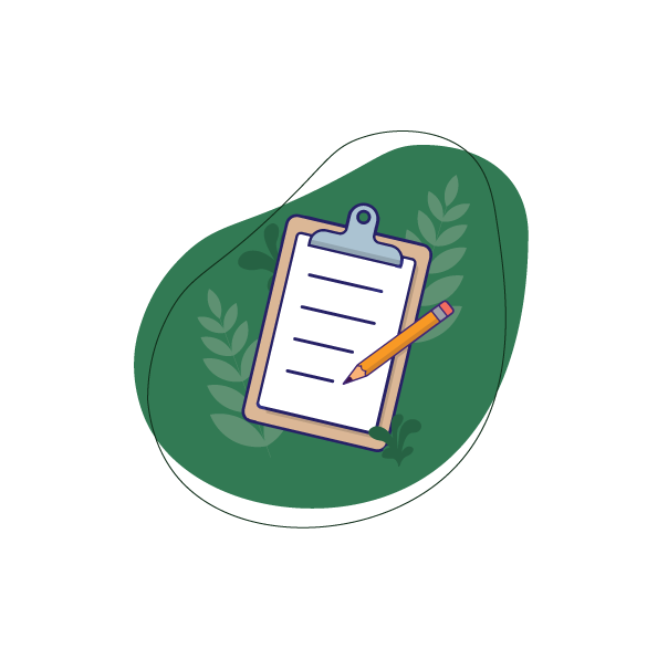 decorative illustration of clipboard