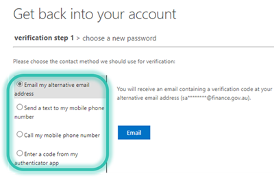 Get back into your account