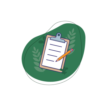 Decorative illustration of clipboard