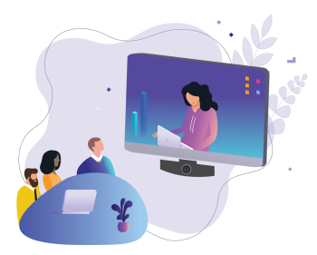 illustration of a meeting 